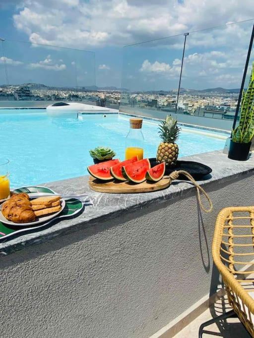 New 2Bd Aprt With Shared Rooftop Pool D3 Athen Exterior foto