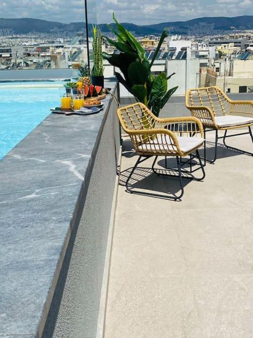 New 2Bd Aprt With Shared Rooftop Pool D3 Athen Exterior foto